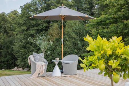Cerox parasoll Ø270 cm grå Venture Home