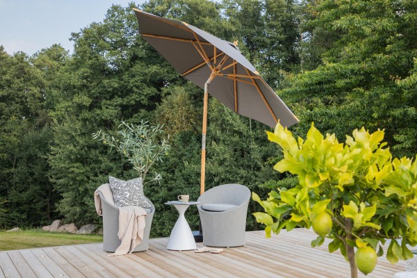 Cerox parasoll Ø270 cm grå Venture Home