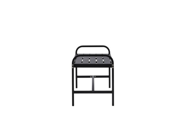 Cascais bänk 125x42x52 cm svart Venture Home
