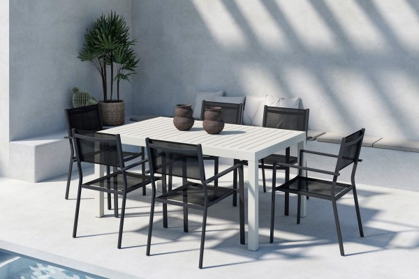 Capo, Copacabana matgrupp svart/beige Venture Home