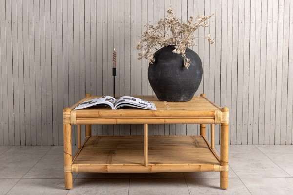 Cane soffbord 90x90 cm natur Venture Home