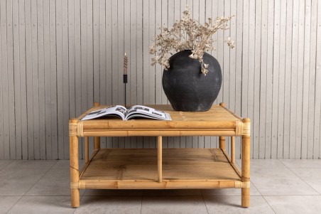 Cane soffbord 90x90 cm natur Venture Home