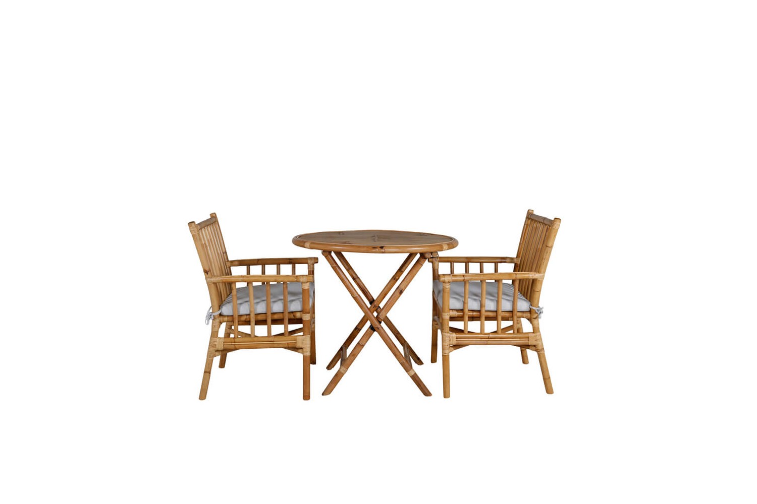 Cane rund matgrupp Ø80 cm natur Venture Home