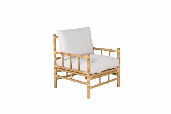 Cane fåtölj natur/grå Venture Home