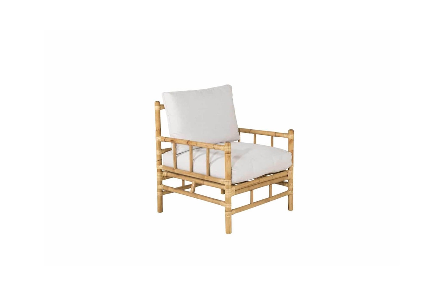 Cane fåtölj natur/grå Venture Home