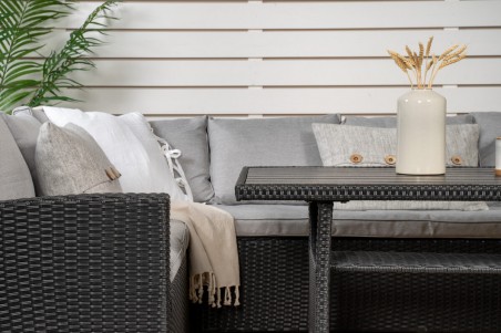 Brentwood hörngrupp svart/grå Venture Home