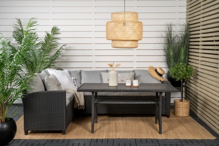 Brentwood hörngrupp svart/grå Venture Home