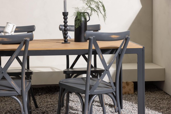 Break, Tablas matgrupp svart/natur Venture Home