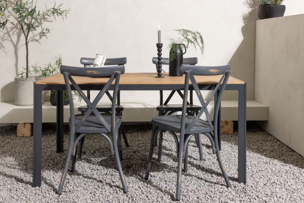 Break, Tablas matgrupp svart/natur Venture Home
