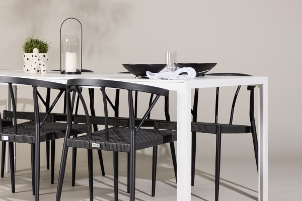 Break, Stina matgrupp vit/svart Venture Home