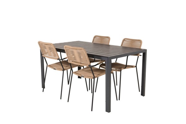 Break, Lindos matgrupp svart/brun Venture Home