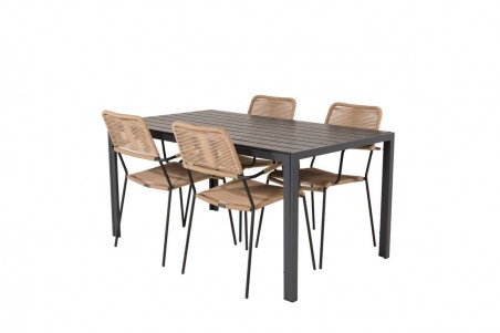 Break, Lindos matgrupp svart/brun Venture Home