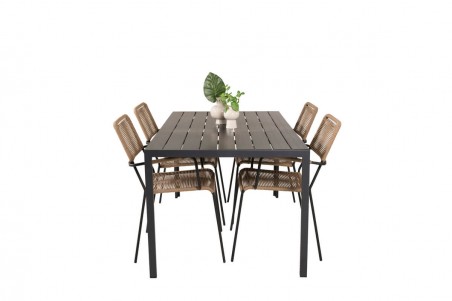 Break, Lindos matgrupp svart/brun Venture Home
