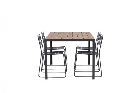 Break, Lina matgrupp svart/natur Venture Home