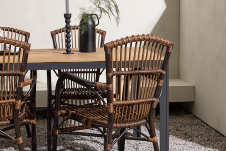 Break, Galera matgrupp svart/brun Venture Home