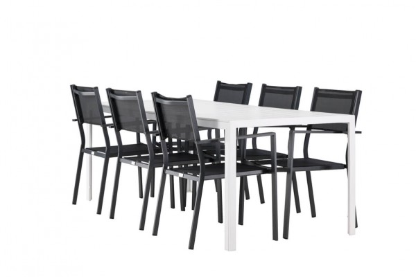 Break, Copacabana matgrupp vit/svart Venture Home