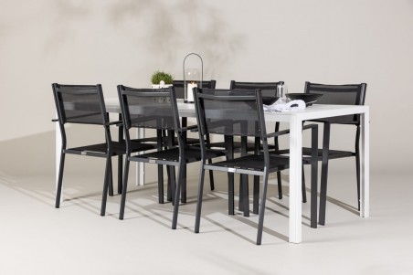 Break, Copacabana matgrupp vit/svart Venture Home