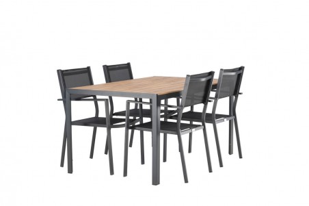 Break, Copacabana matgrupp svart/natur Venture Home