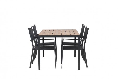 Break, Copacabana matgrupp svart/natur Venture Home