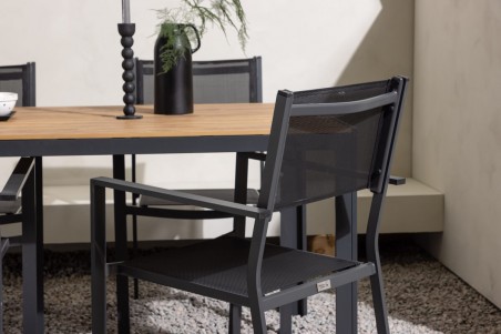 Break, Copacabana matgrupp svart/natur Venture Home