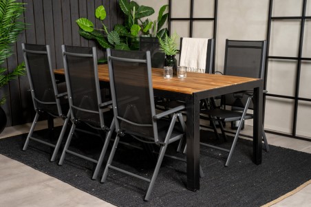 Break, Bois matgrupp natur/svart Venture Home