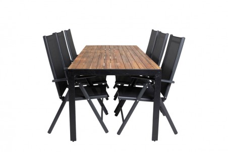 Break, Bois matgrupp natur/svart Venture Home