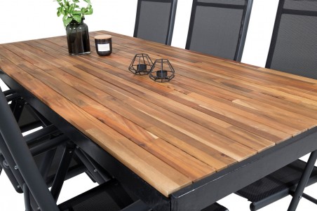 Break, Bois matgrupp natur/svart Venture Home