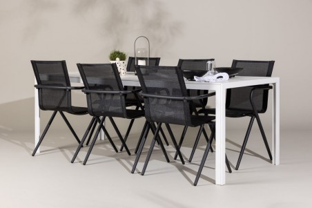 Break, Alina matgrupp vit/svart Venture Home