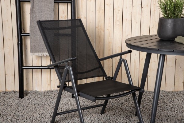 Break rund matgrupp Ø90 cm svart Venture Home