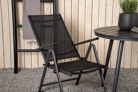 Break rund matgrupp Ø90 cm svart Venture Home