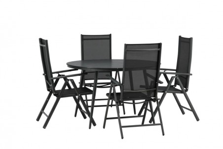 Break rund matgrupp Ø120 cm svart Venture Home