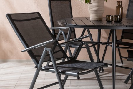 Break rund matgrupp Ø120 cm svart Venture Home