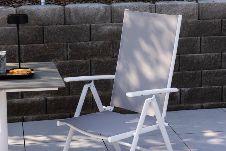 Break positionsstol 2-pack grå/vit Venture Home
