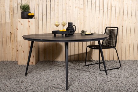 Break matbord Ø150 cm svart Venture Home