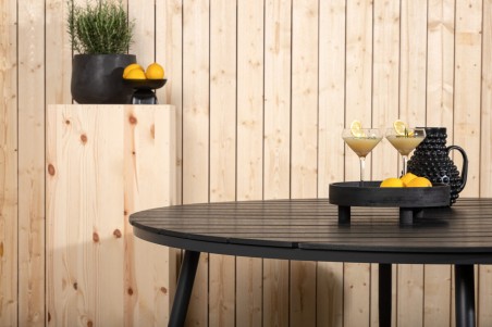 Break matbord Ø150 cm svart Venture Home