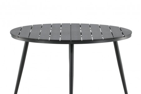 Break matbord Ø120 cm svart Venture Home