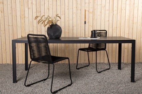 Break matbord 205x90x74 cm svart Venture Home