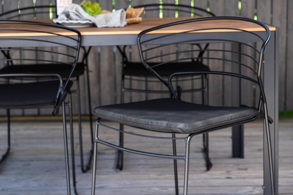 Break matbord 205x90x74 cm natur/svart Venture Home