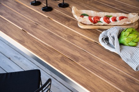 Break matbord 205x90x74 cm natur/svart Venture Home