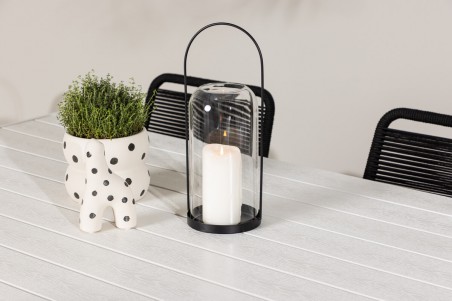 Break + Lindos matgrupp vit/svart Venture Home