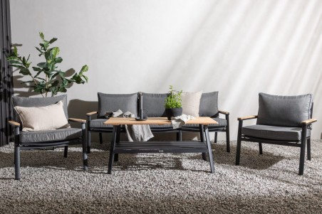 Brasilia soffgrupp svart Venture Home