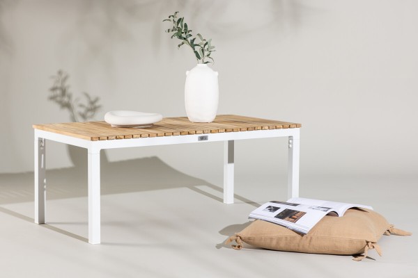Brasilia soffbord 110x60x45 cm natur/vit Venture Home