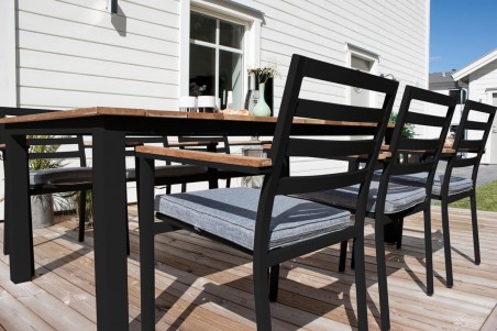 Brasilia matstol 2-pack svart Venture Home