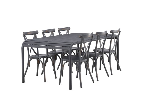 Borneo, Tablas matgrupp antracit/mörkgrå Venture Home