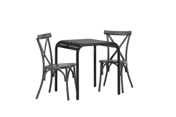 Borneo, Tablas cafégrupp svart/mörkgrå Venture Home