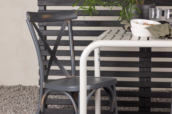 Borneo, Tablas cafégrupp beige/mörkgrå Venture Home