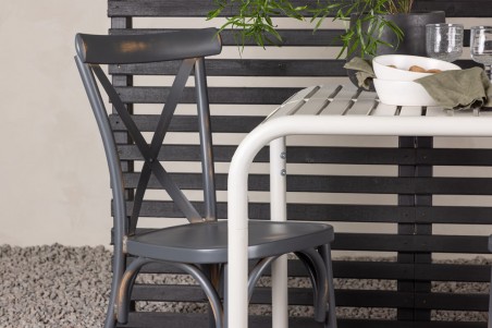 Borneo, Tablas cafégrupp beige/mörkgrå Venture Home