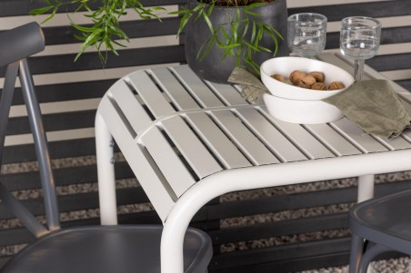 Borneo, Tablas cafégrupp beige/mörkgrå Venture Home