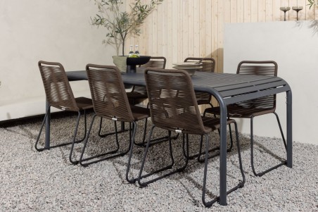 Borneo, Lindos matgrupp antracit/brun Venture Home