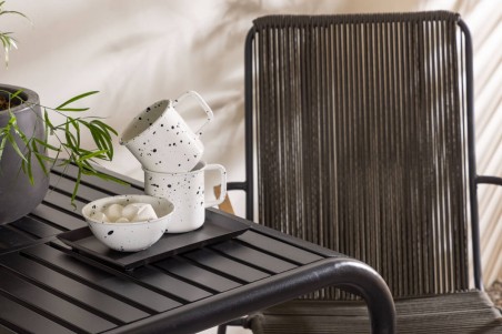 Borneo, Bois cafégrupp svart/mörkgrå Venture Home